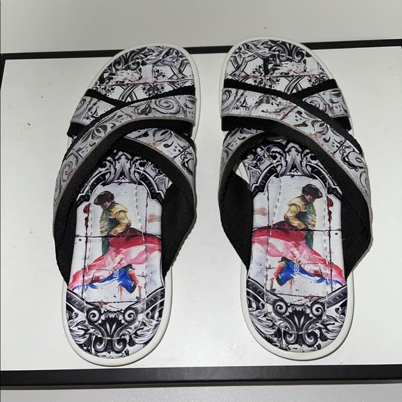 Dolce & Gabbana Other - DOLCE & GABBANA men's ITALY leather print sandals!